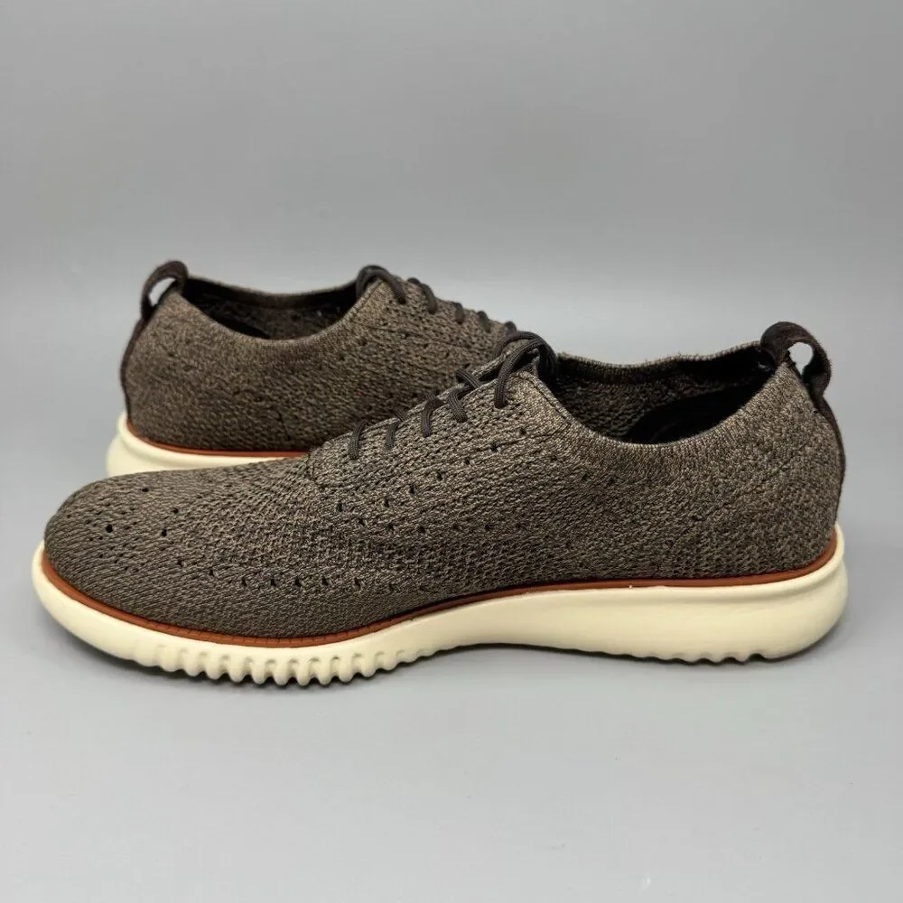 Cole Haan Mens 2.ZeroGrand Stitchlite Brown Oxford Casual Shoes Size 10.5M